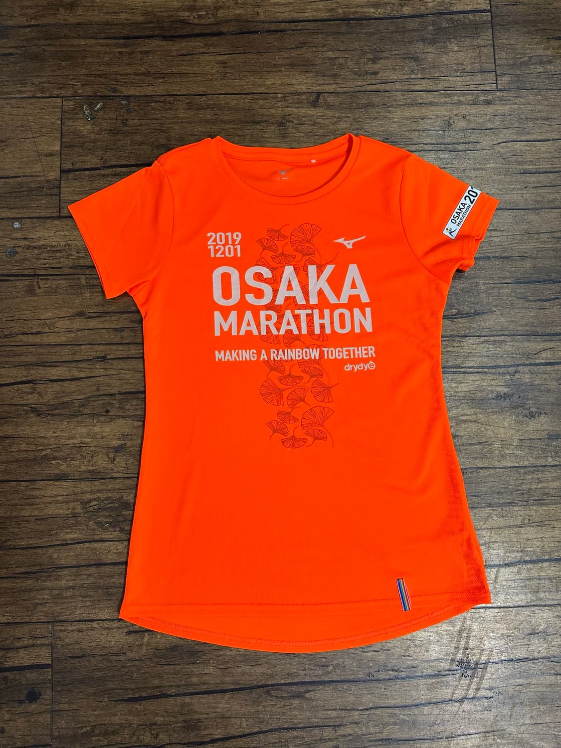 미즈노 MIZUNO 일본판 2019 오사카 마라톤 드라이에어로 기능성반팔 상품이미지1