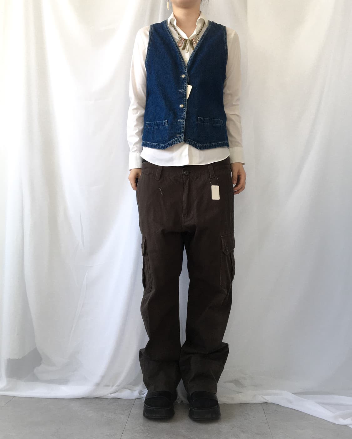 Denim vest 상품이미지4