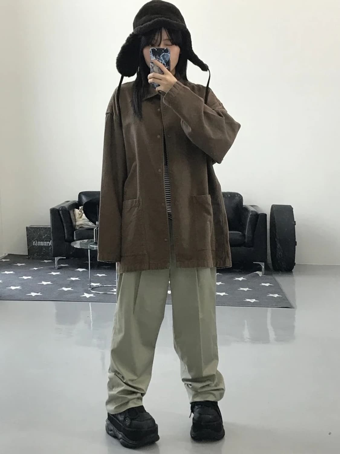 무지 베이지 코튼 자켓 상품이미지1