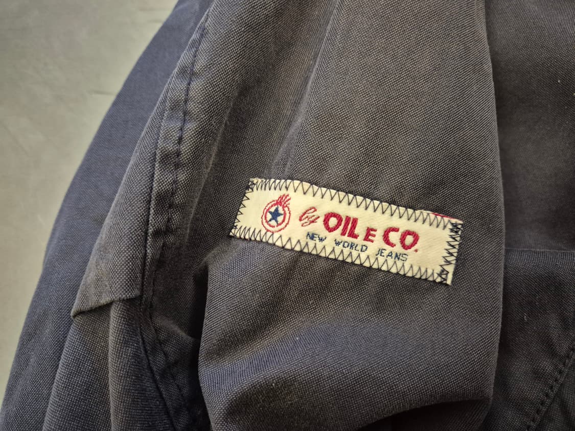 90s OIL&CO 하드페이딩 파이어맨 봄버 자켓 상품이미지7