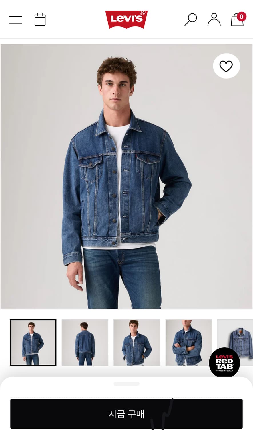 리바이스 프리미엄 타입 3 트러커 데님자켓 사이즈 M 상품이미지1
