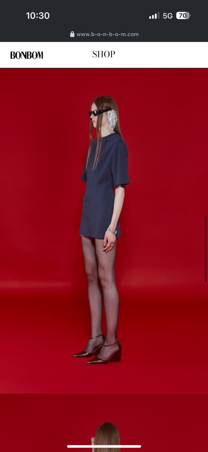 코튼 피어싱 디테일 티셔츠 상품이미지2