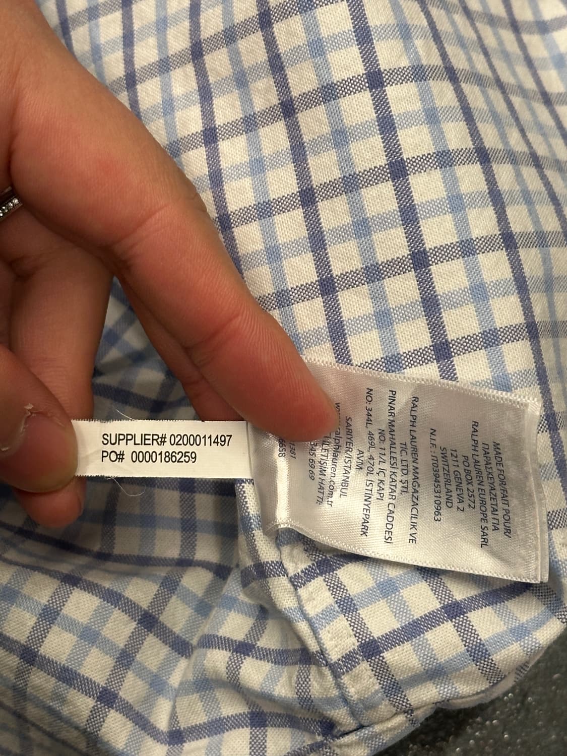 폴로 랄프로렌 체크셔츠 S 상품이미지6