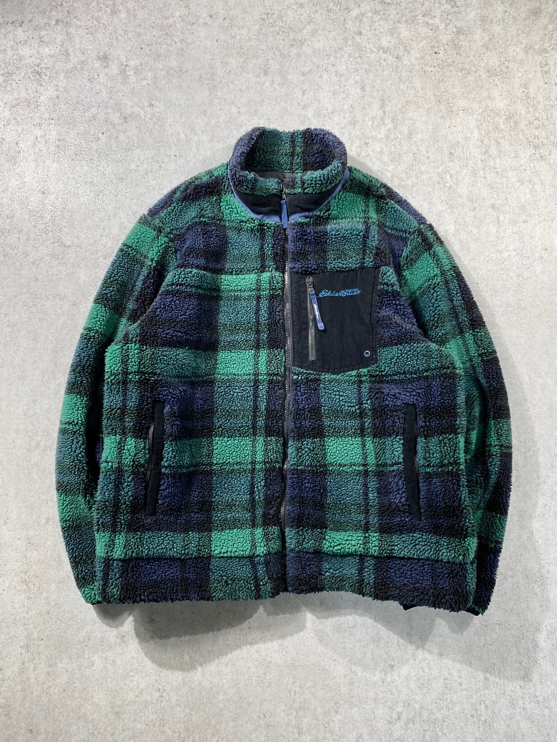 [2XL] Eddie Bauer 에디바우어 체크 플리스 자켓 상품이미지1