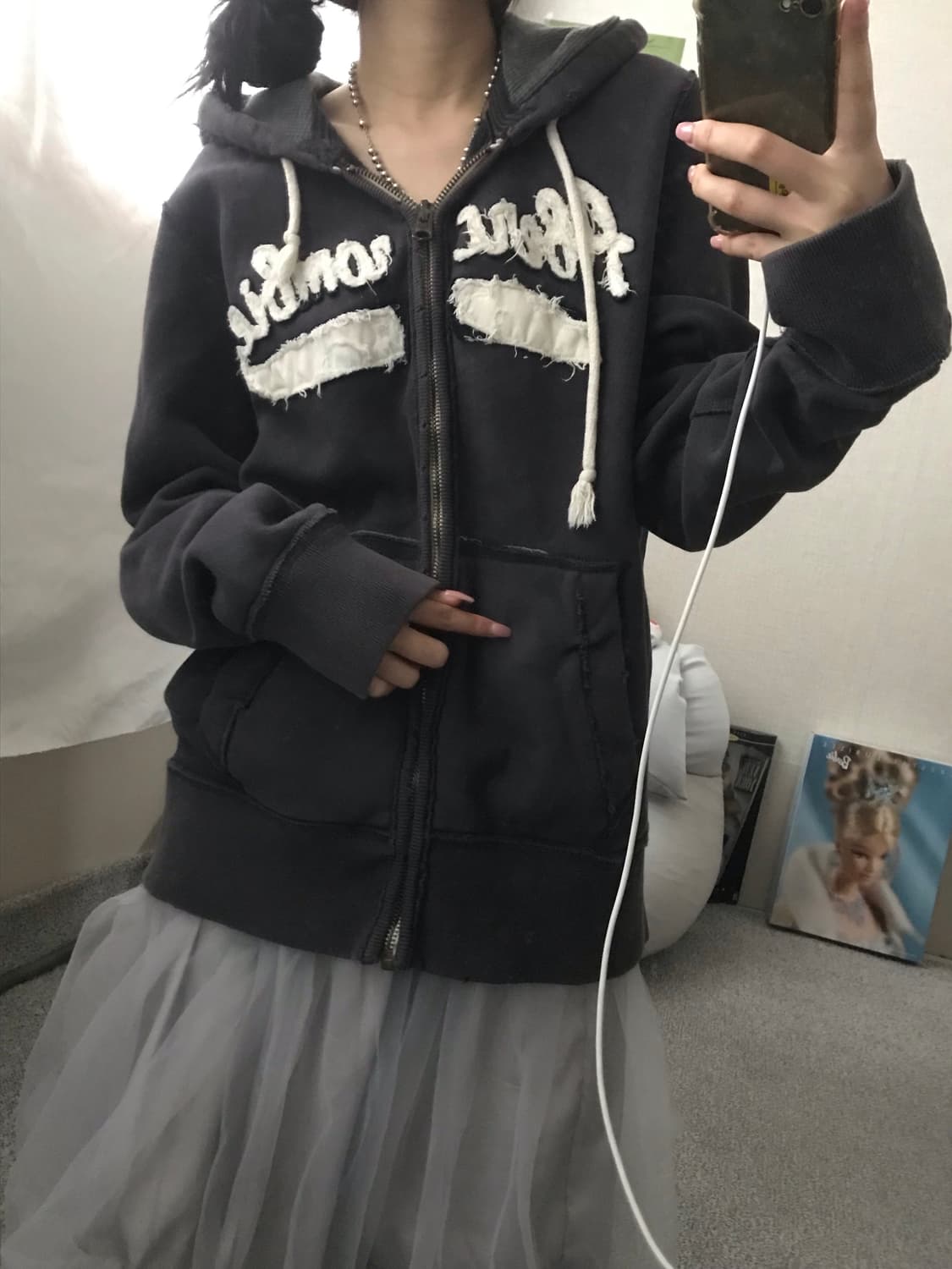 아베크롬비 차콜 후드집업 상품이미지2