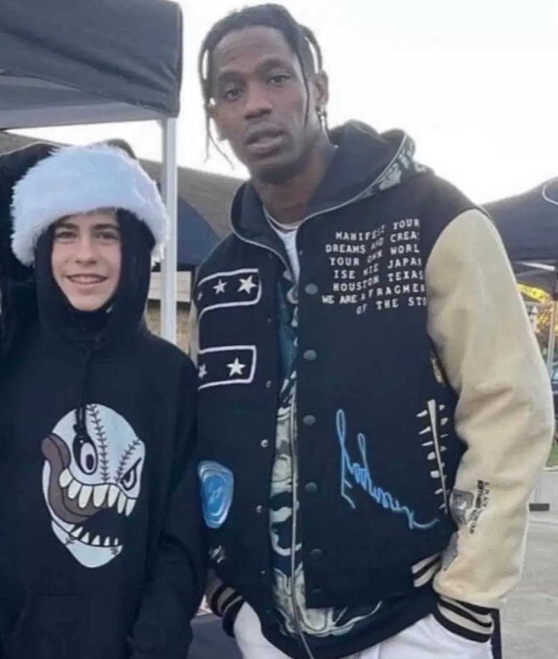 L / 트래비스 스캇 X 프라그먼트 캑터스 잭 바시티 자켓 상품이미지7