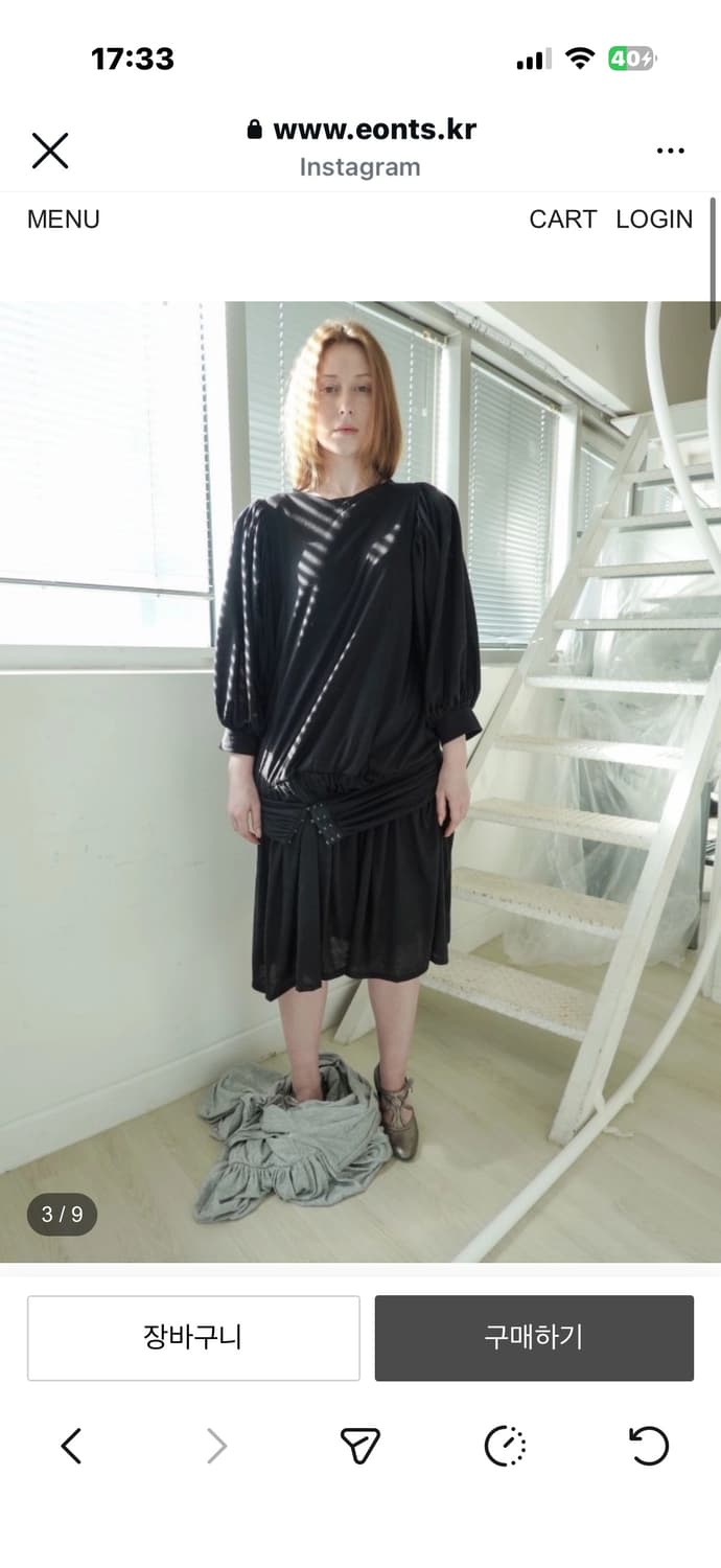 에옹쓰 아르누보 원피스 블랙 상품이미지1