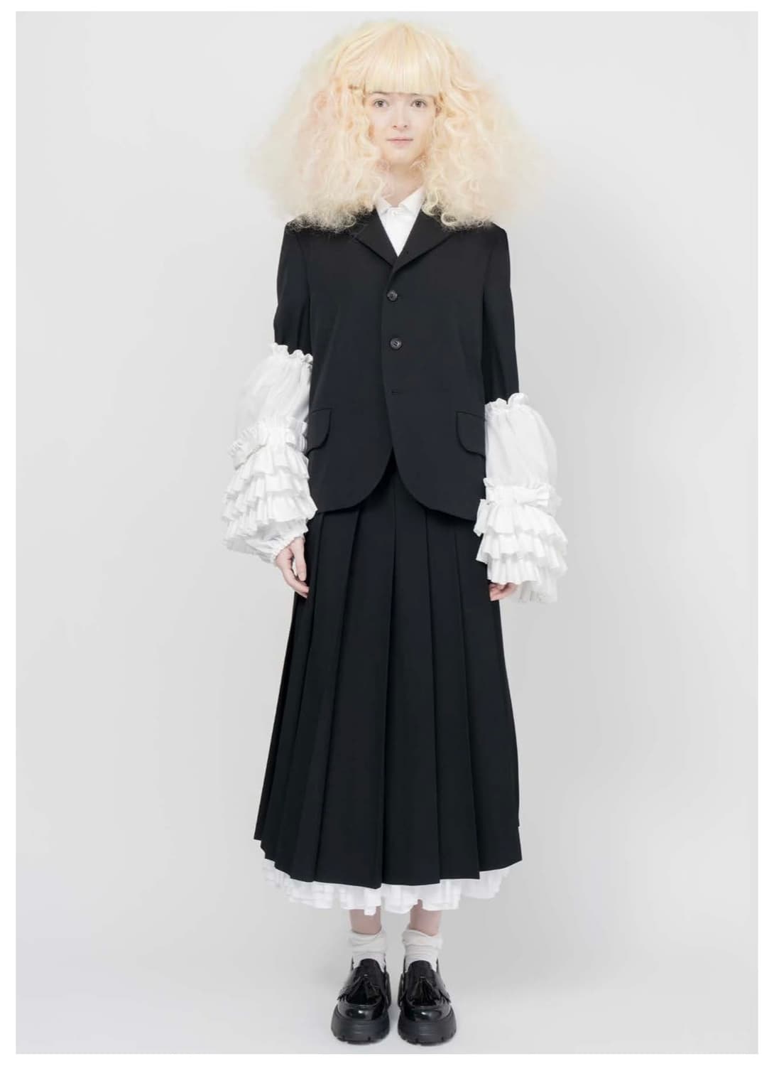 꼼데가르송 걸 리본 프릴 소데 25ss 상품이미지1