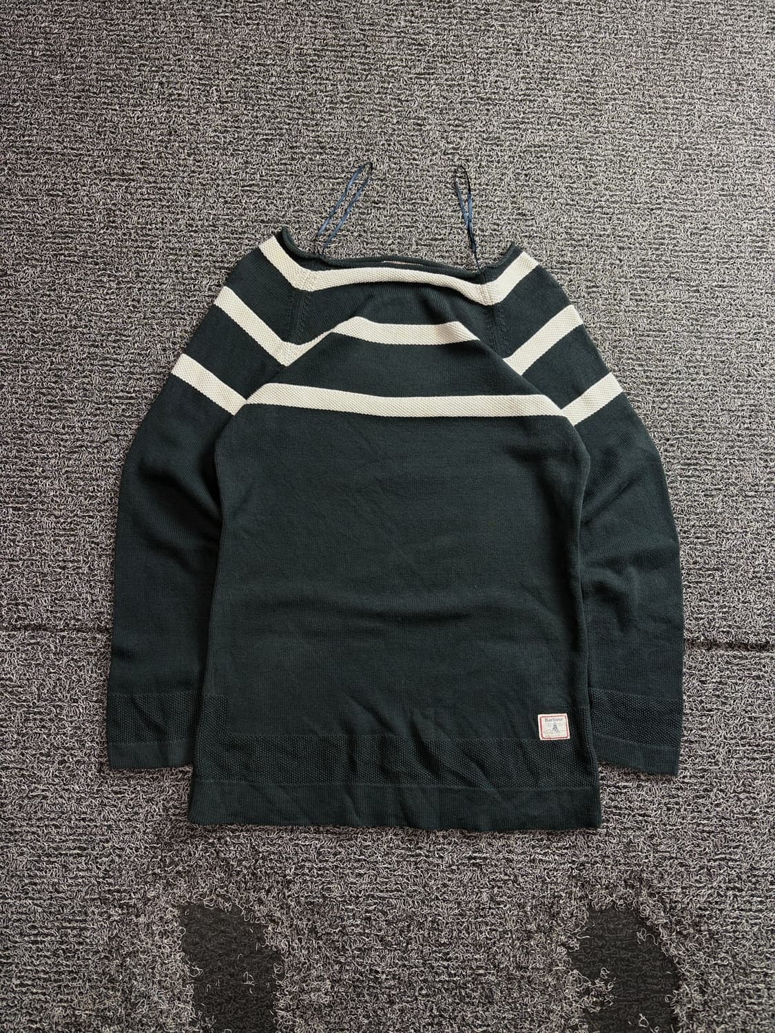 바버 우먼스 스트라이프 코튼 혼방 스웨터 3528 상품이미지2