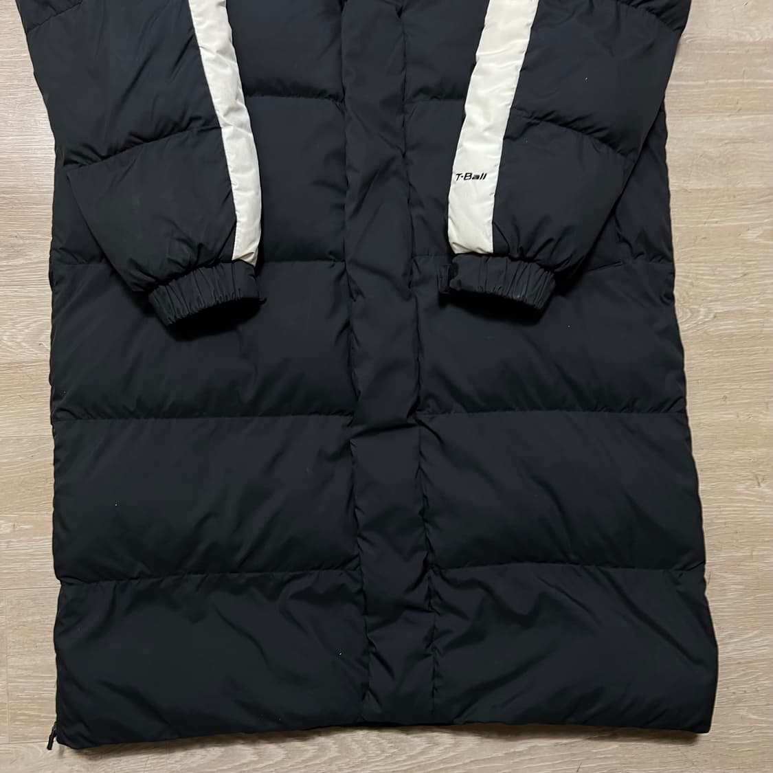 노스페이스 화이트라벨 사이드라인 후드 롱패딩 점퍼 [블랙] XL/105 상품이미지3