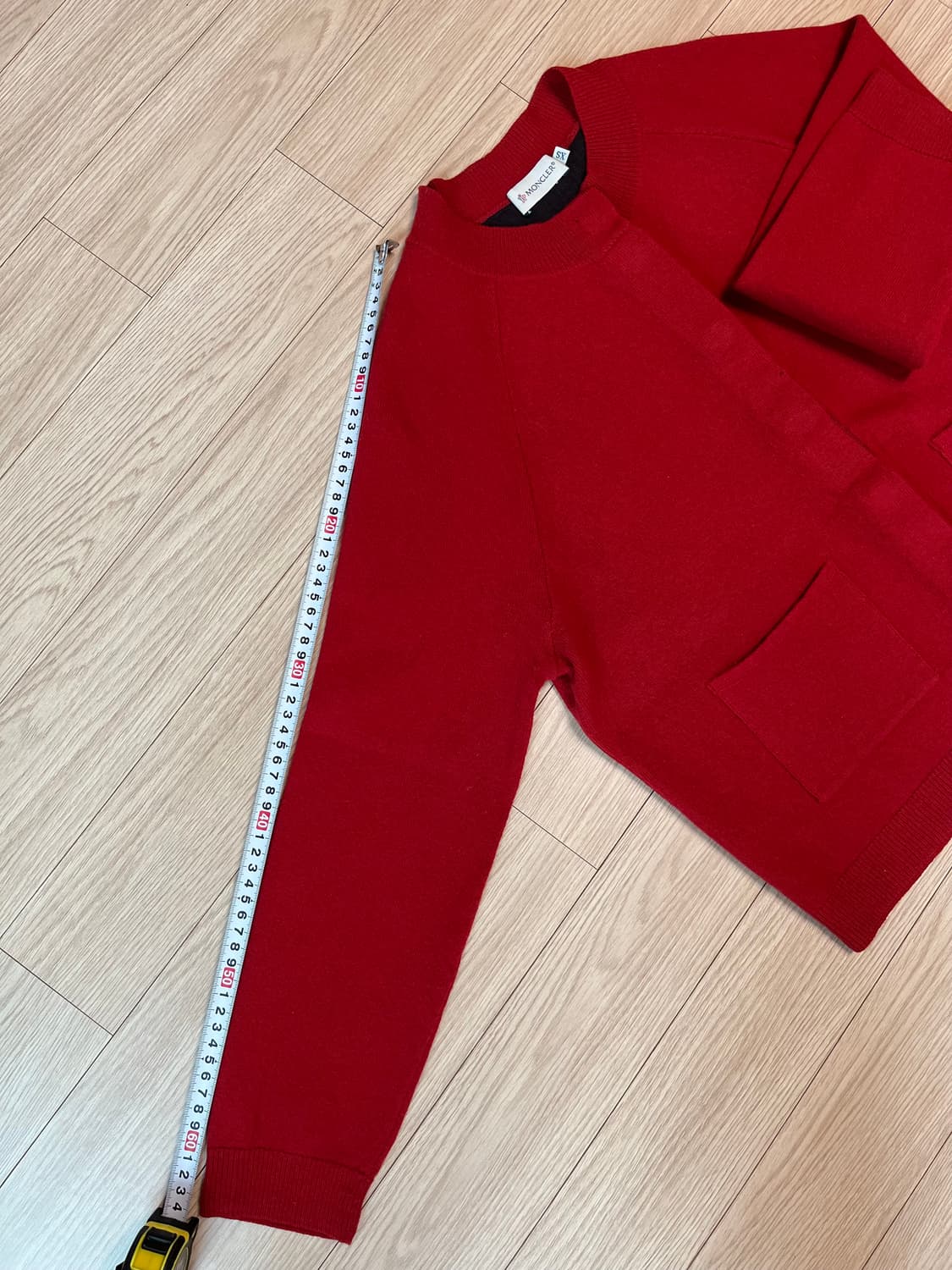 몽클레어 레드 가디건 XS 정품 상품이미지10