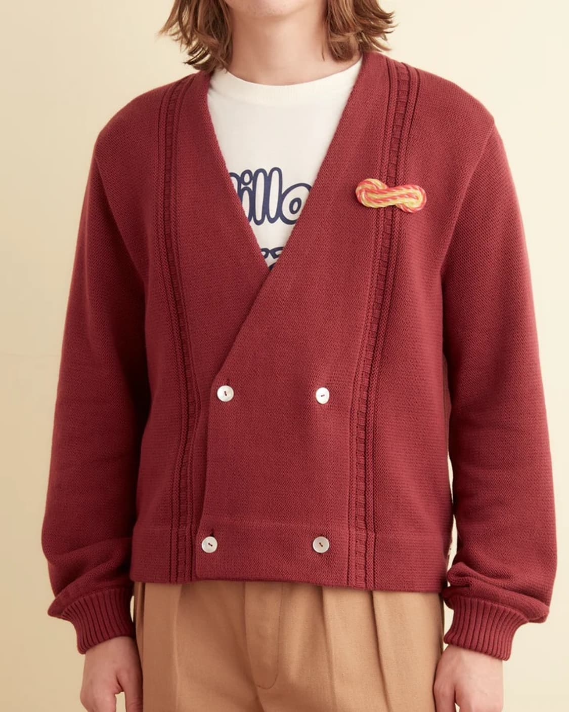 [M,L,XL]보디 BODE 더블 브레스트 가디건/마론 상품이미지1