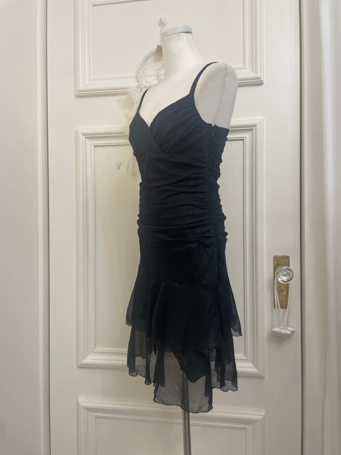 black glitter point draping summer midi 상품이미지2