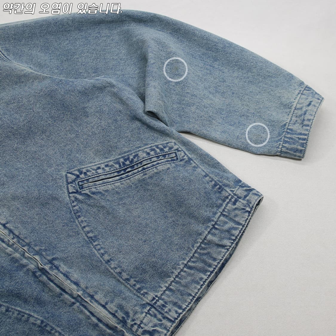 (착용컷) GU 데님 집업 자켓 (남성용 103) 상품이미지6