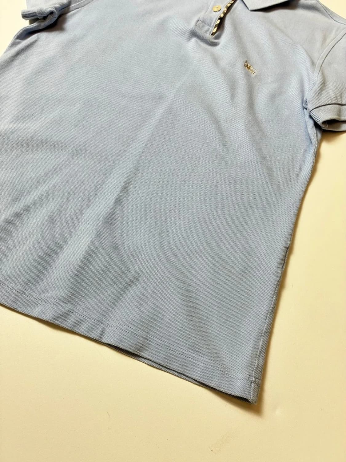 버버리 00's 클래식 로고 자수 반팔 카라 티셔츠 PN9011 상품이미지3