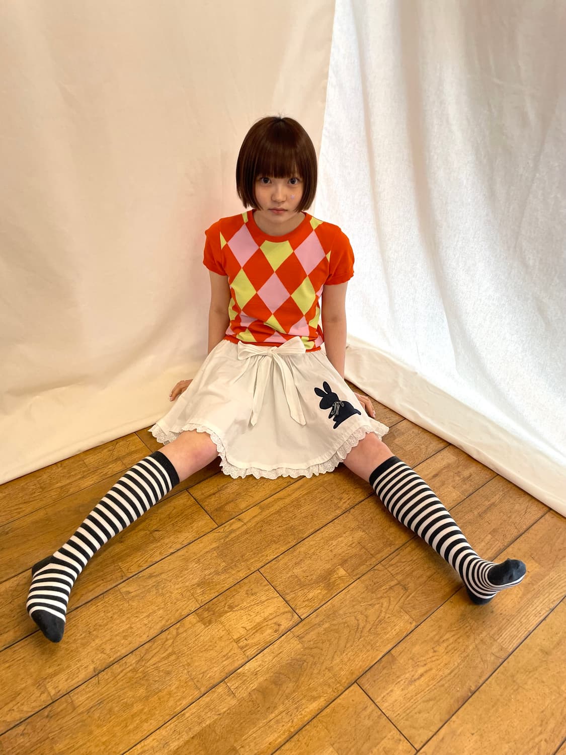 orange short sleeve 상품이미지1