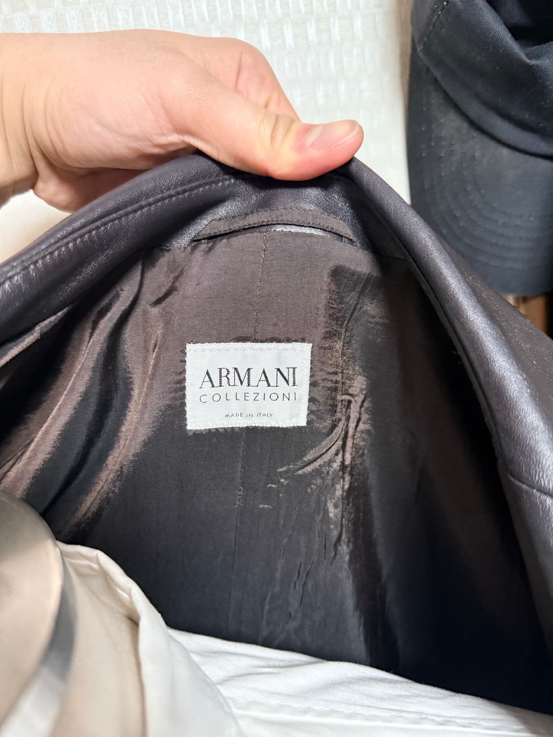 아르마니 꼴레지오니 레더자켓 40사이즈 상품이미지9