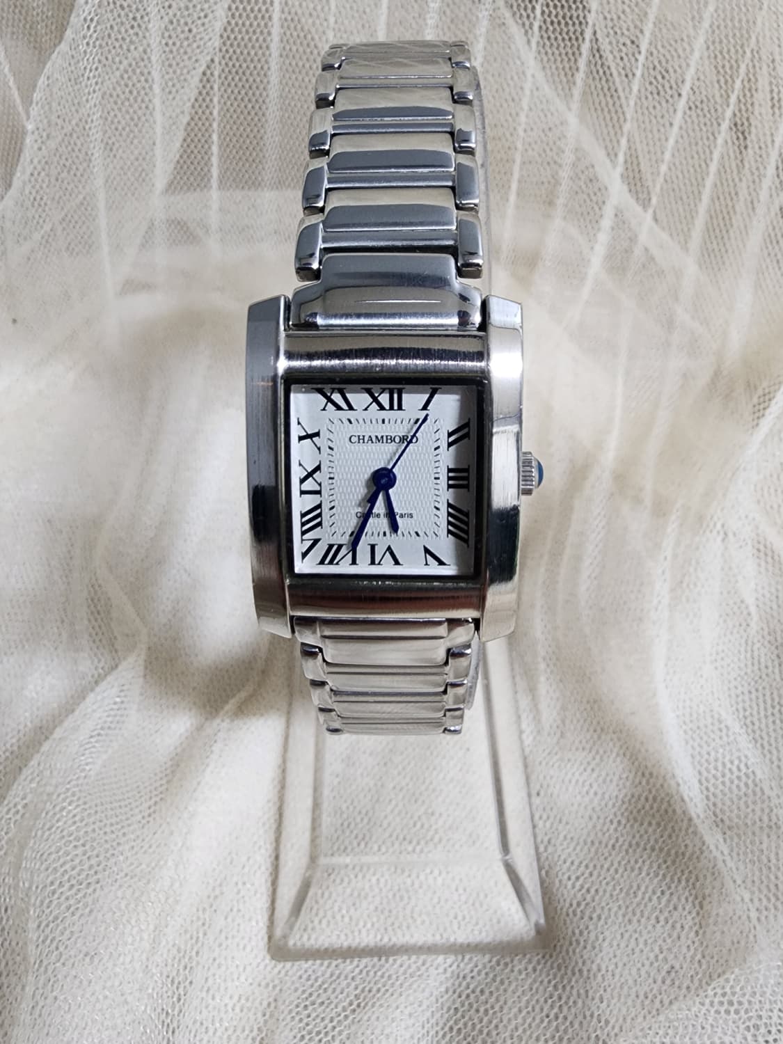 샹보르 CHAMBORD 사각 메탈 여성시계 상품이미지1