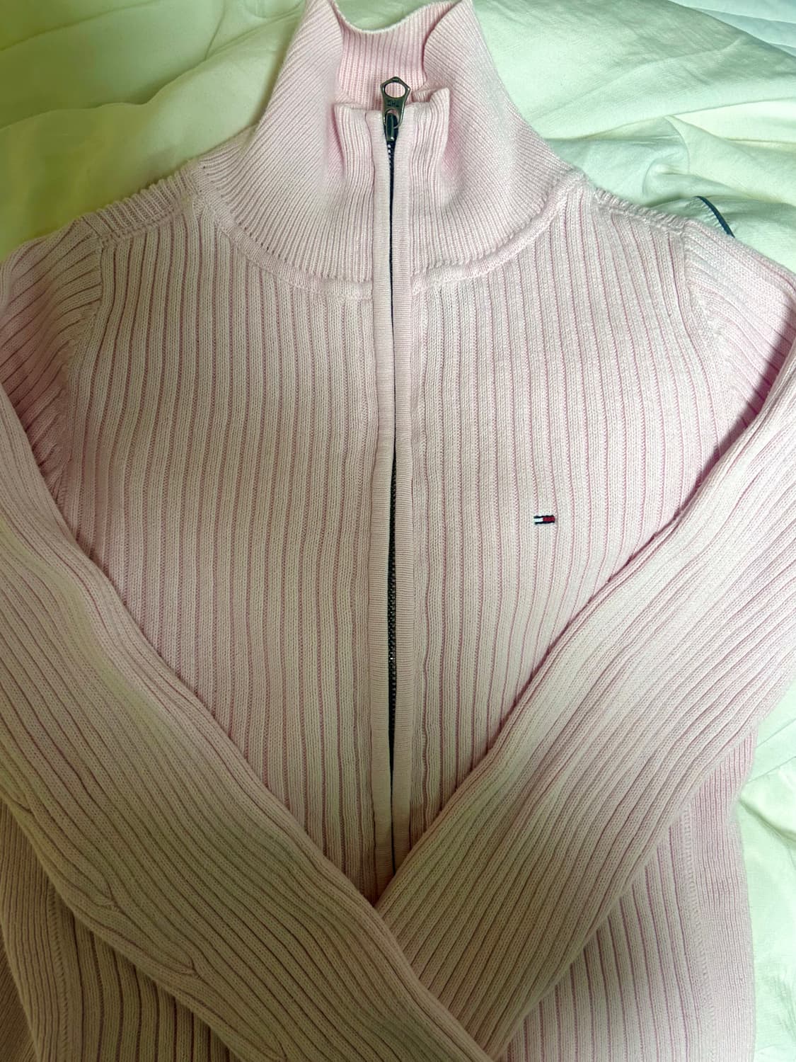 타미힐피거 빈티지 핑크 딸기우유 져지 상품이미지2