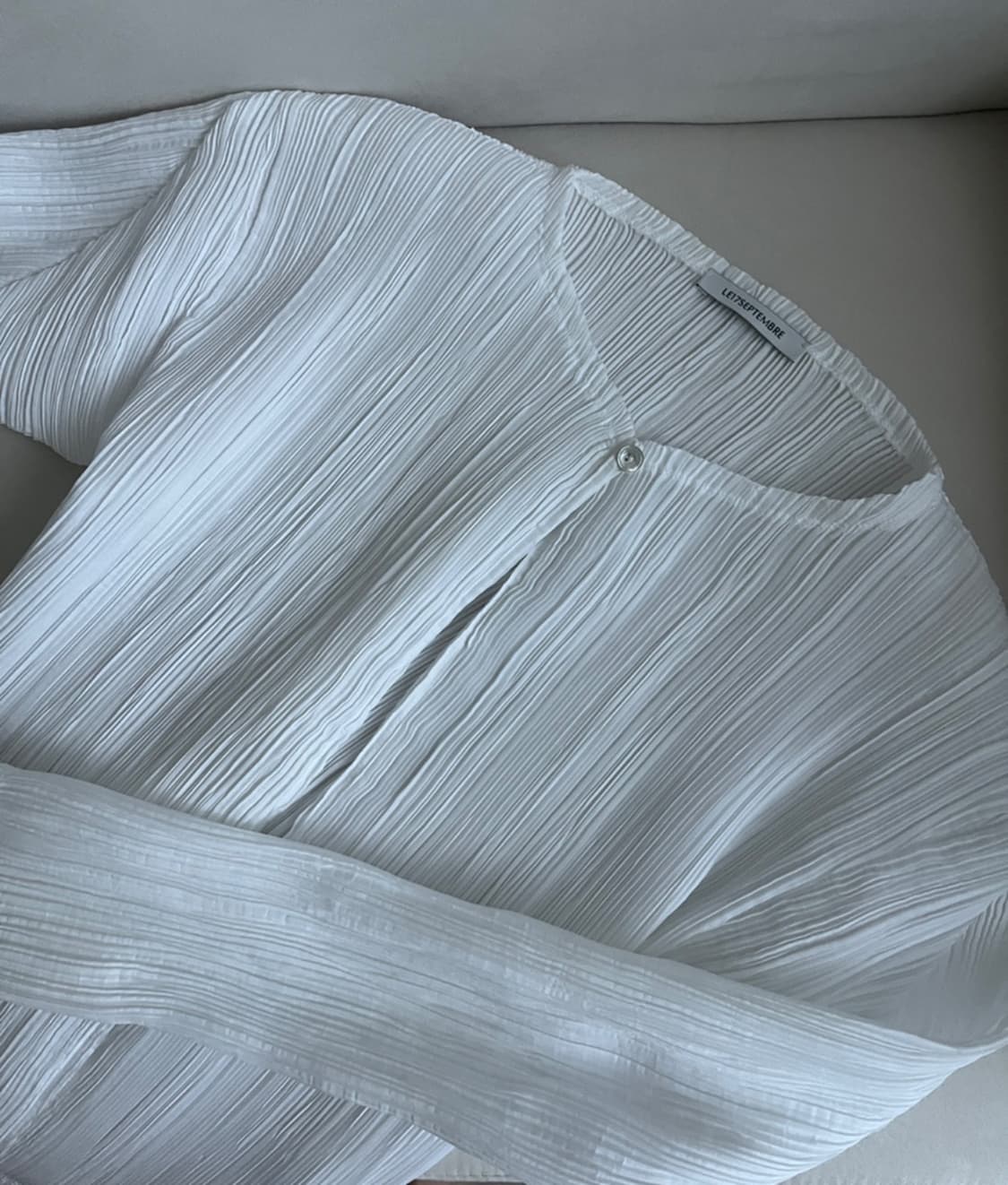 le17septembre 플리츠 가디건 화이트 (새상품) 상품이미지2