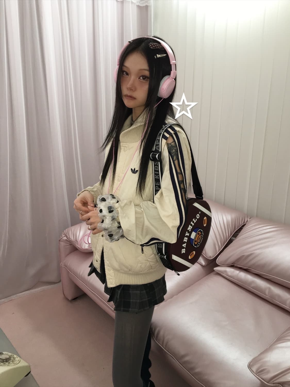 아디다스 70s 서독제 절개 패딩 상품이미지2