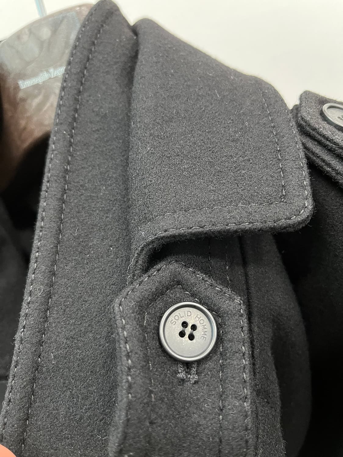 95) 솔리드옴므 벨티드 울코트  상품이미지6