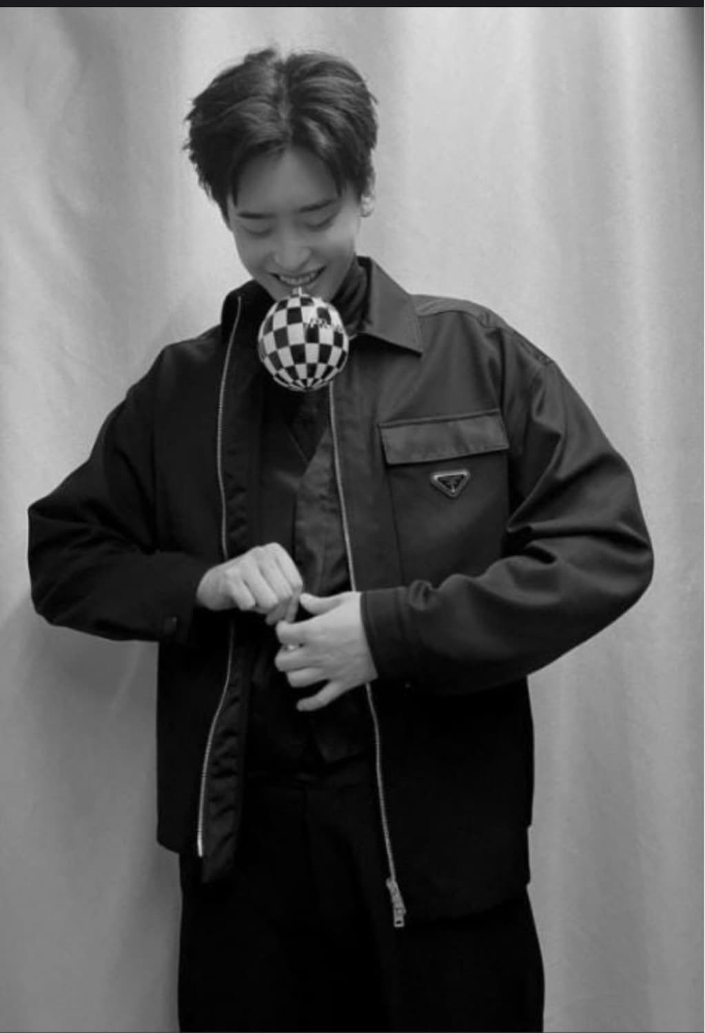 프라다 / 울 앤 리나일론 오버 셔츠 / L 상품이미지3