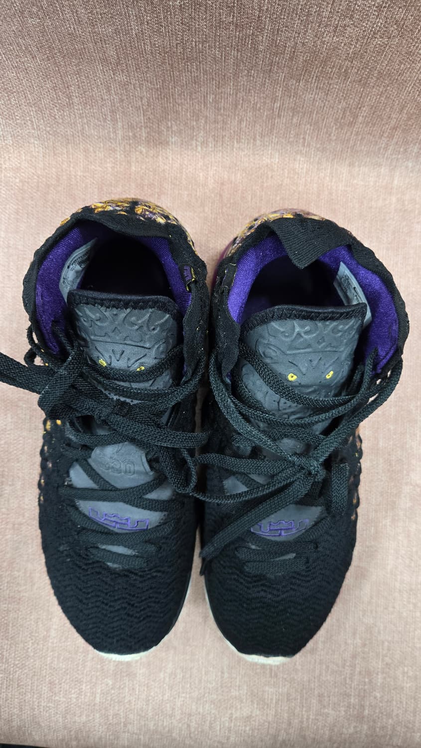 나이키 275mm- 르브론 17 블랙/퍼플 농구화 상품이미지2