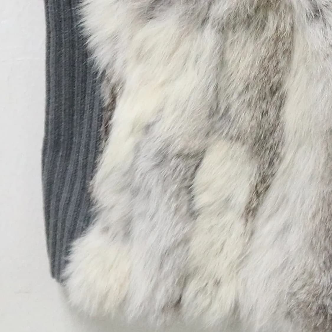 PANACEA RABBIT FUR 터틀넥 반팔 울 니트 63222 상품이미지6