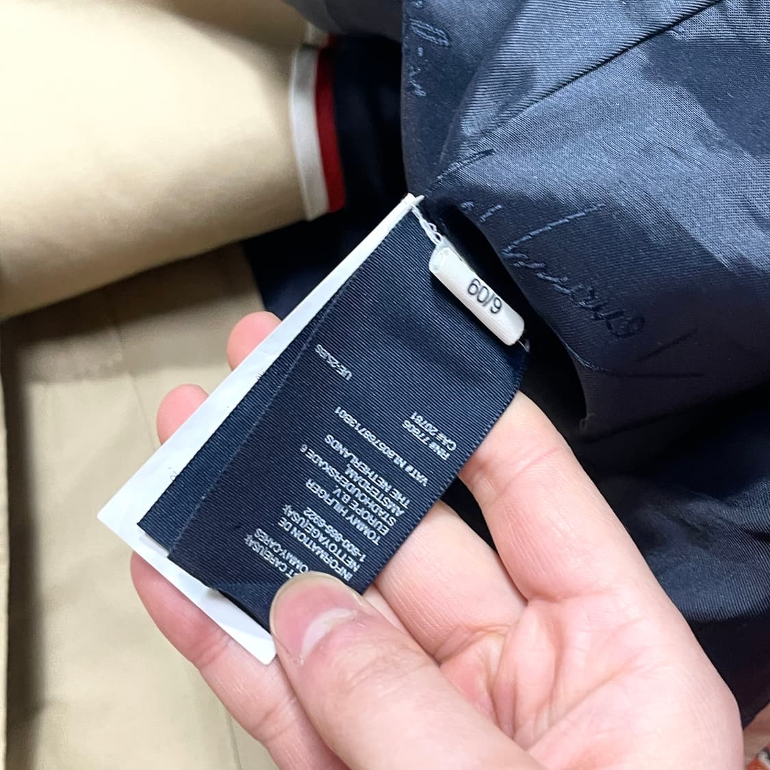 타미힐피거 베이지 더블 롱 트렌치코트 여성M 상품이미지6