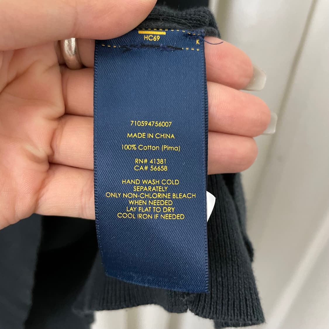 폴로 블랙 라운드넥 니트 상품이미지7