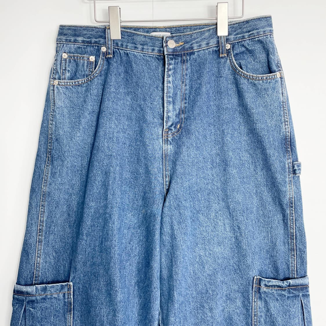 C1 고걸 와이드 카고 데님 팬츠 34사이즈 상품이미지2