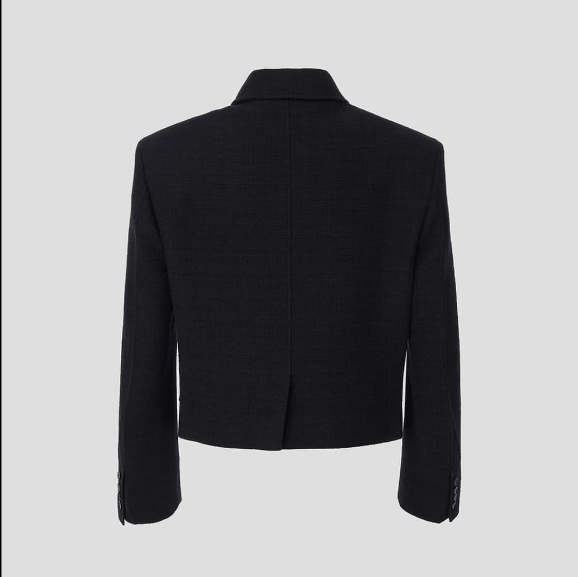 [새상품] 렉토 이카로 트위드 숏자켓 블랙 상품이미지3