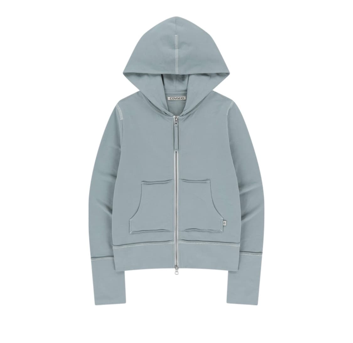 코이세이오 스티치 후드 집업 스카이 블루 상품이미지1