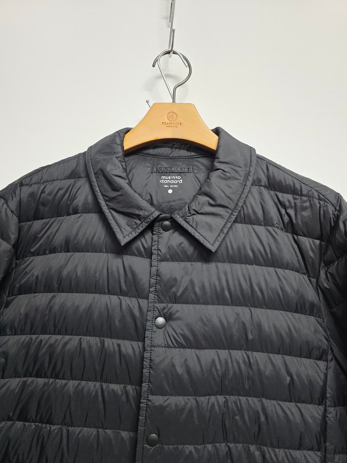 무신사스탠다드  블랙 경량 패딩 L 상품이미지2