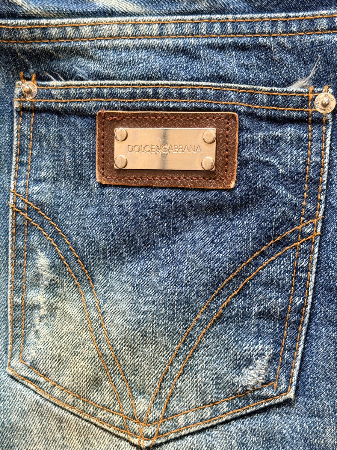 돌체앤가바나 (D&G) 빈티지 워싱 데님 팬츠 (Size 48) 상품이미지7