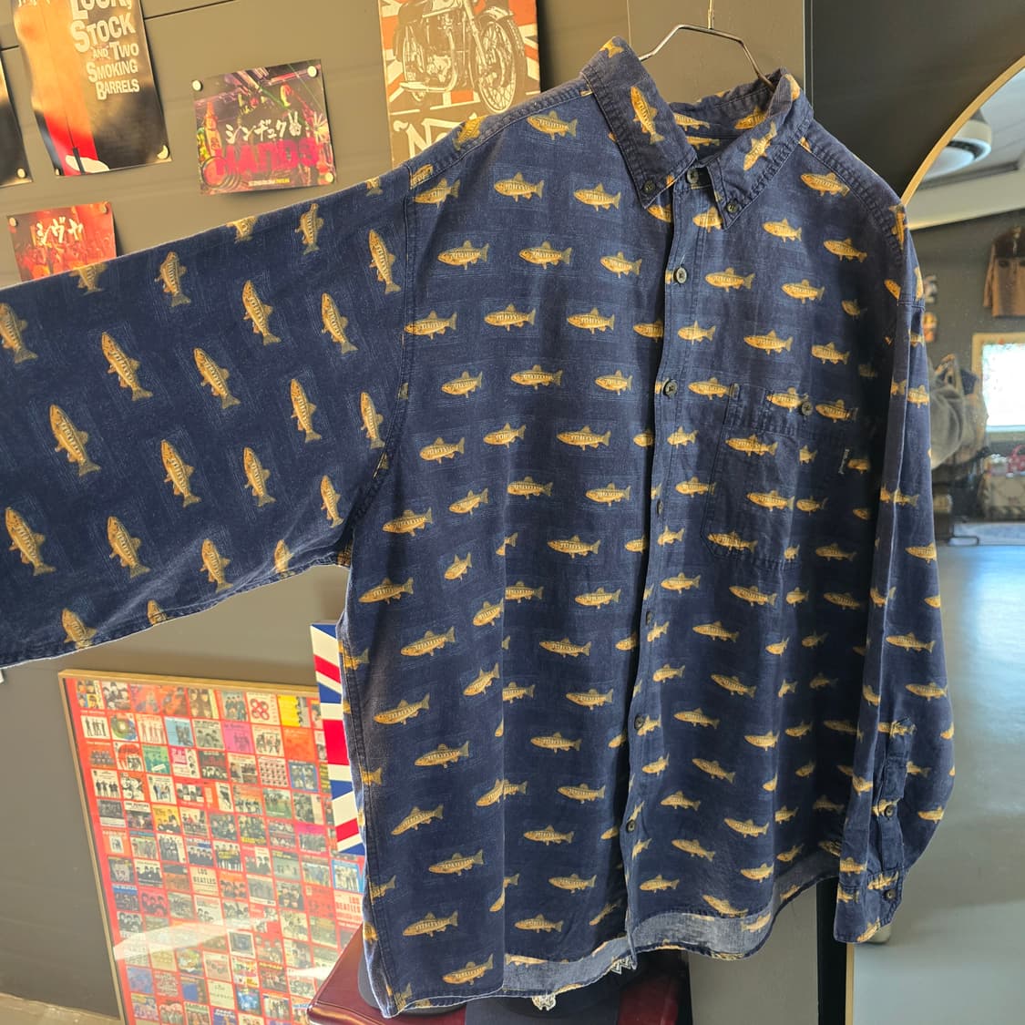 Woolrich 울리치 피쉬 패턴 빈티지 셔츠 상품이미지5