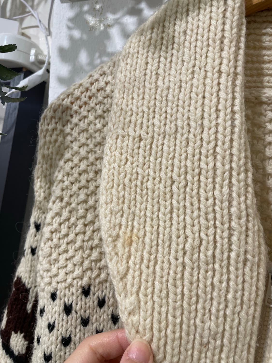 오버핏 노르딕 숄카라 니트 집업 상품이미지6