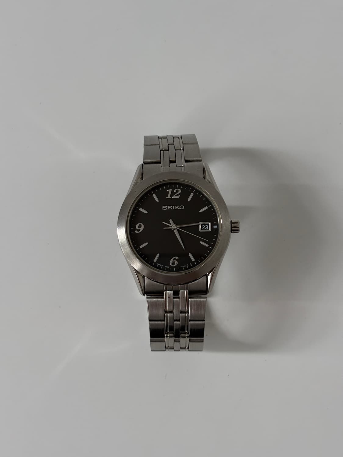 1990s Black Dial Silver Quartz 상품이미지3