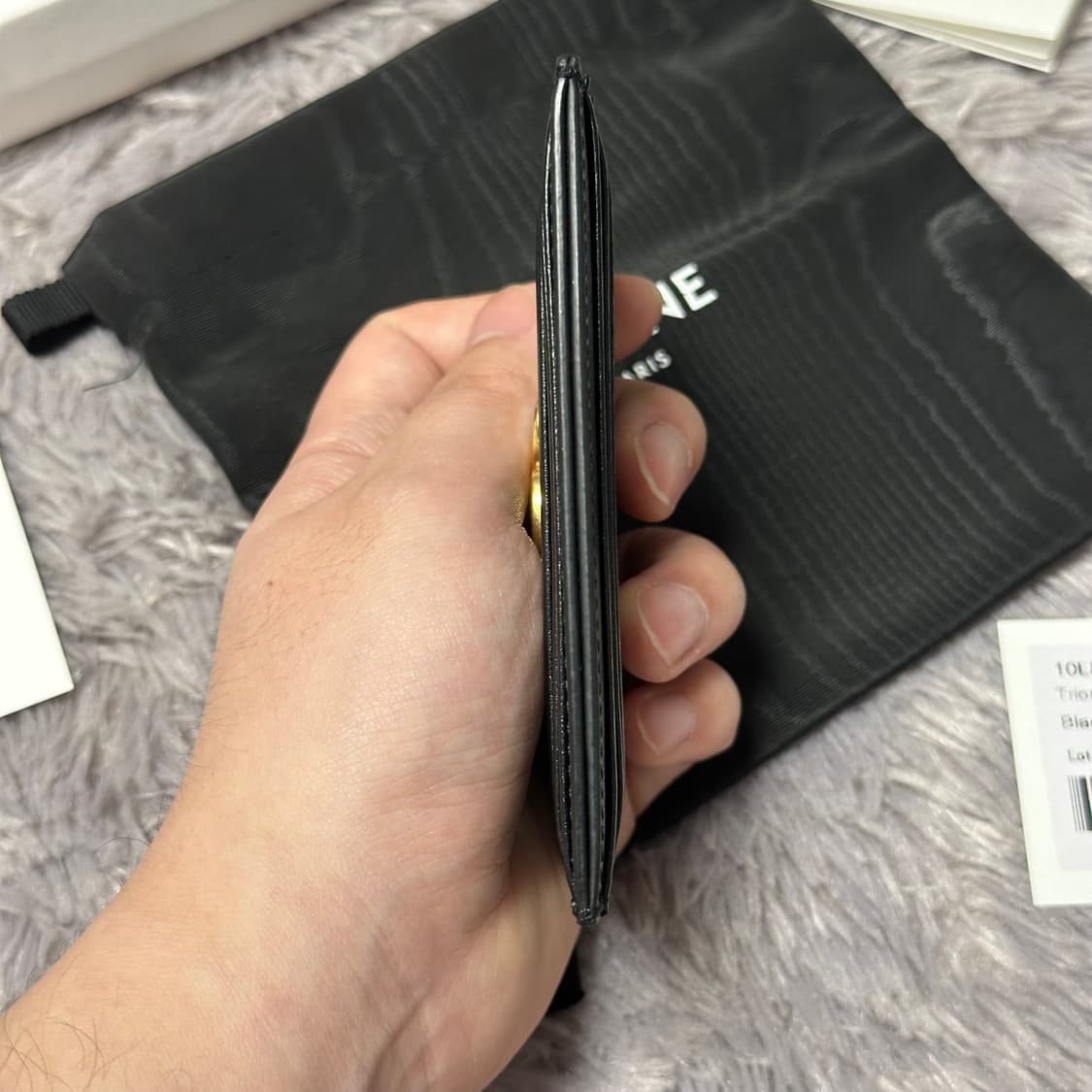 [풀구성] 셀린느 트리옹프 카드지갑 블랙 상품이미지3