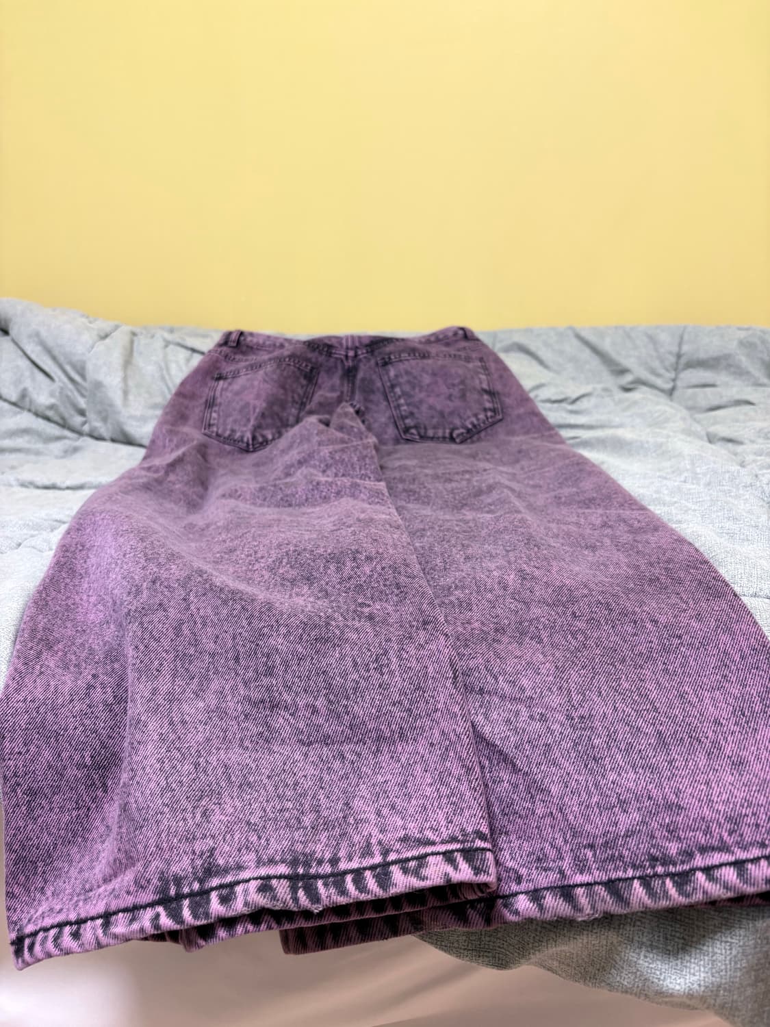 떠그클럽 더블니 데님팬츠 퍼플 3 판매 상품이미지4