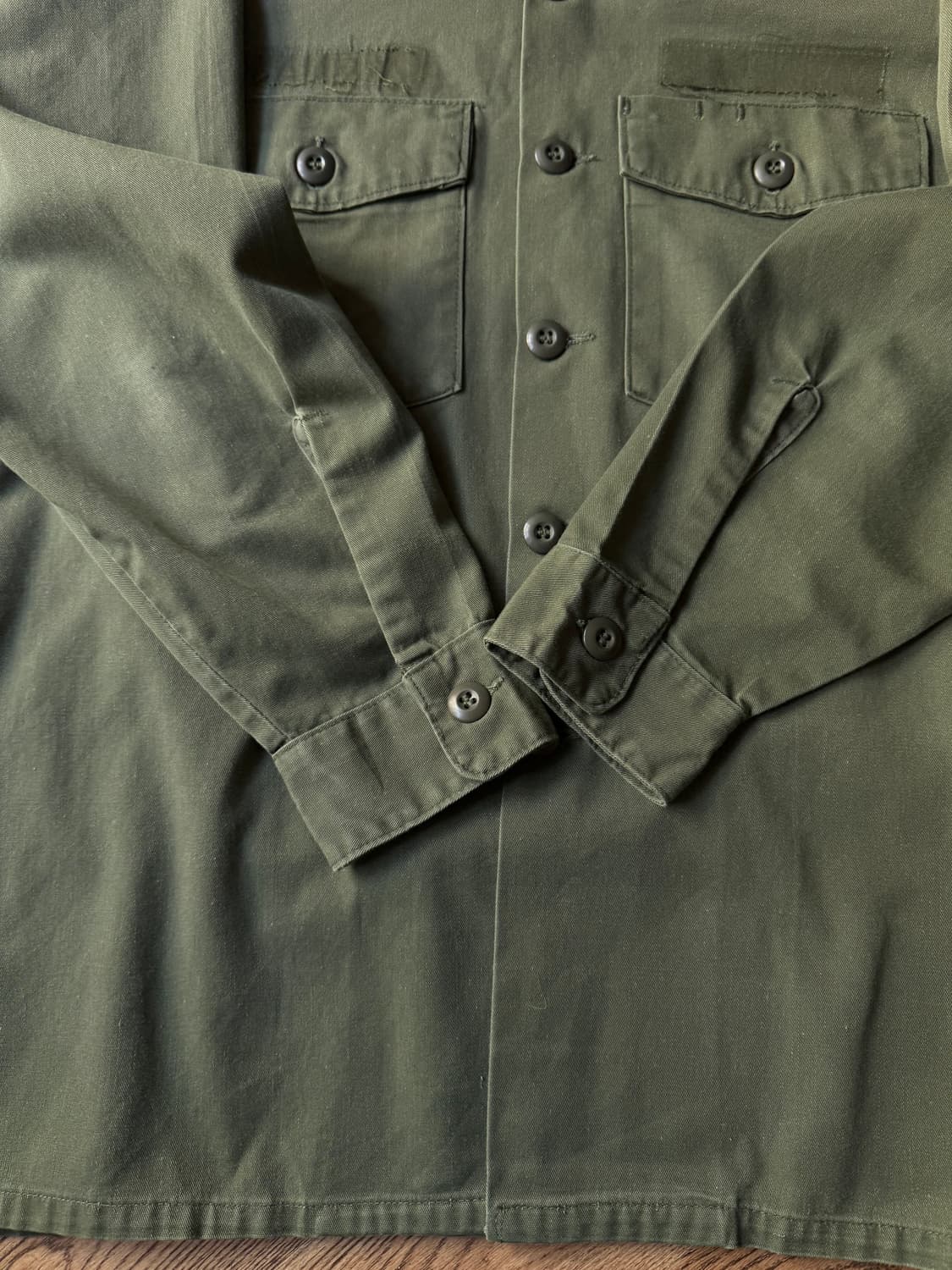 [L]70's 오리지널 U.S ARMY OG-507 밀리터리 셔츠 상품이미지6