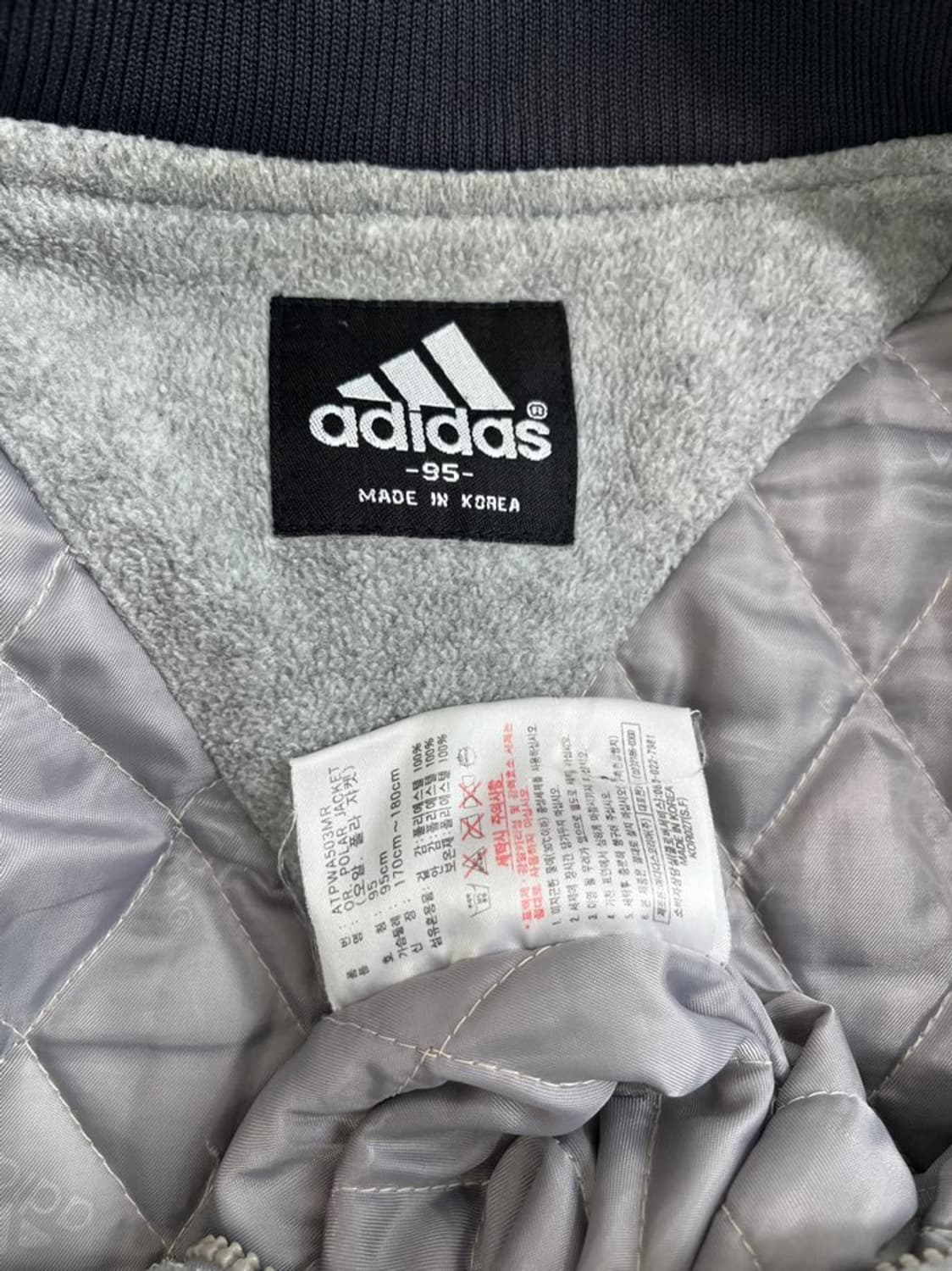 00's 아디다스 올드스쿨 후리스 스타디움 점퍼/#3203 상품이미지6