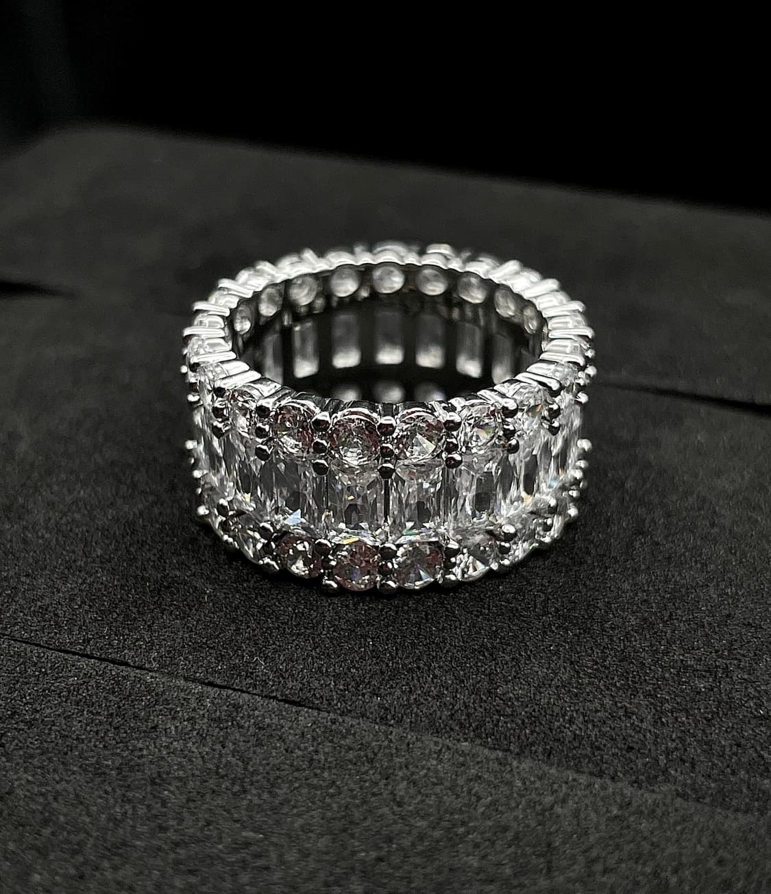 pcr053 Crown white cubic ring 상품이미지8