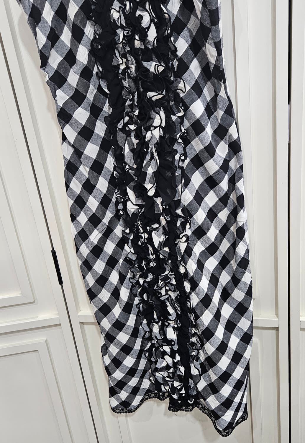 체크 프릴 원피스 상품이미지4