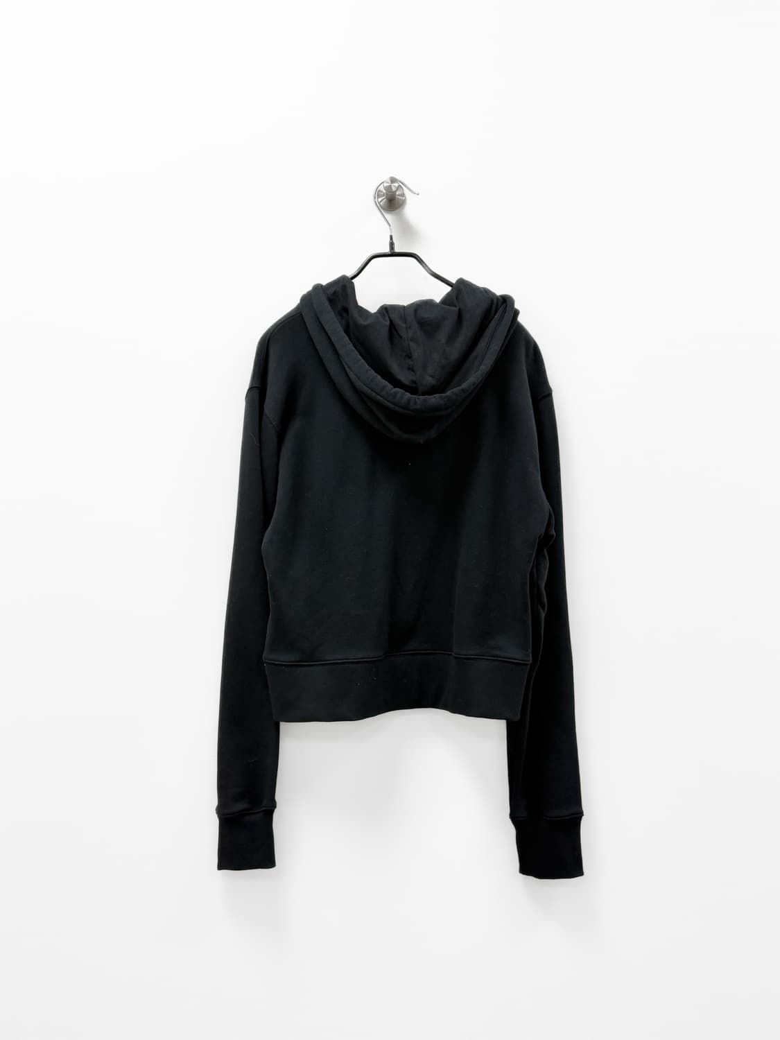 MSGM 페인티드 브러쉬 로고 크롭 후드 티셔츠 상품이미지3