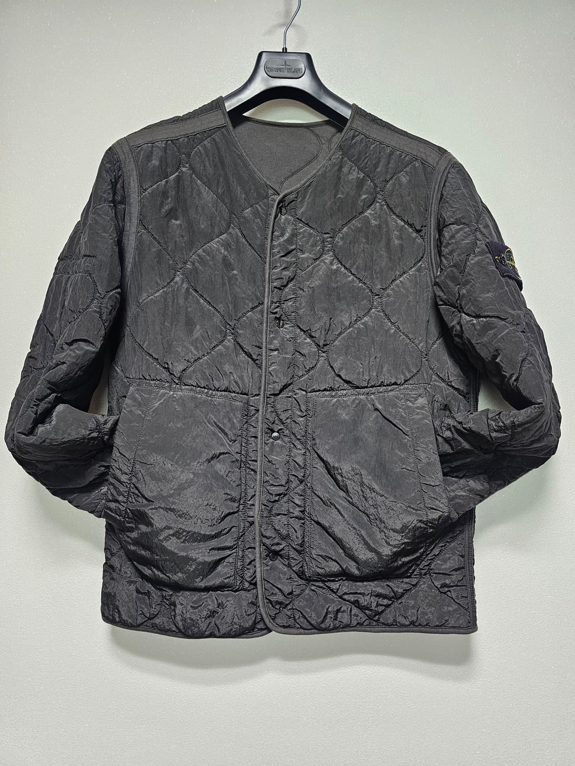 스톤아일랜드 나일론&코튼 리버시블 퀼팅 자켓 상품이미지3