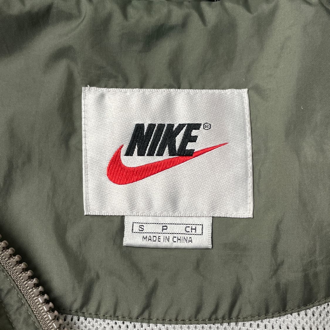 NIKE 1990s 나이키 빈티지 카키 윈드브레이커 A00387 상품이미지9