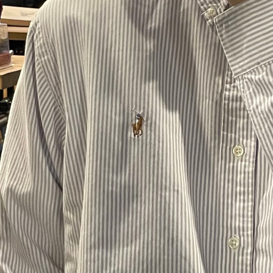 [IM] Polo 폴로랄프로렌 퍼플 스트라이프 긴팔셔츠 상품이미지4