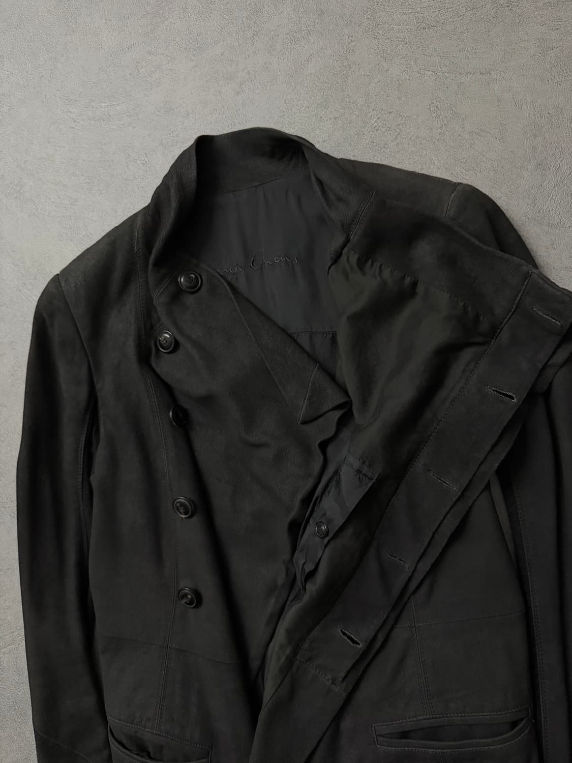 11FW 릭오웬스 하이넥 램스킨 자켓 상품이미지7